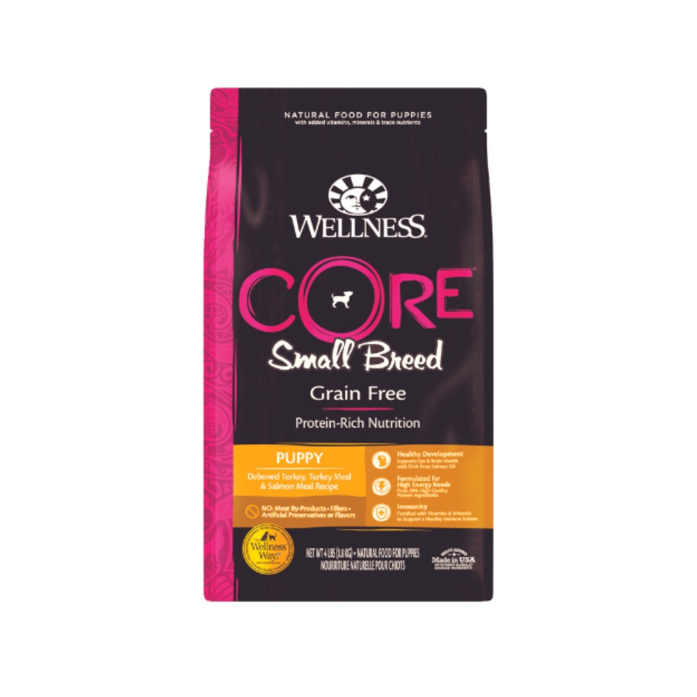 Wellness Core Dog 1.8kg (4lb) Small Breed Puppy Grain Free Dry Dog Food
