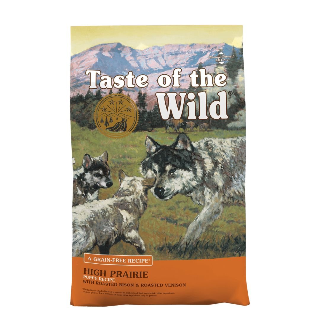 Taste Of The Wild Dog 2kg High Prairie Recipe With Roasted Bison & Roasted Venison Puppy Dry Dog Food