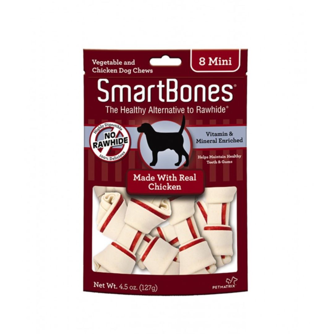 Smartbones Dog 8pcs Classic Bone Chews Mini Chicken Dog Treat