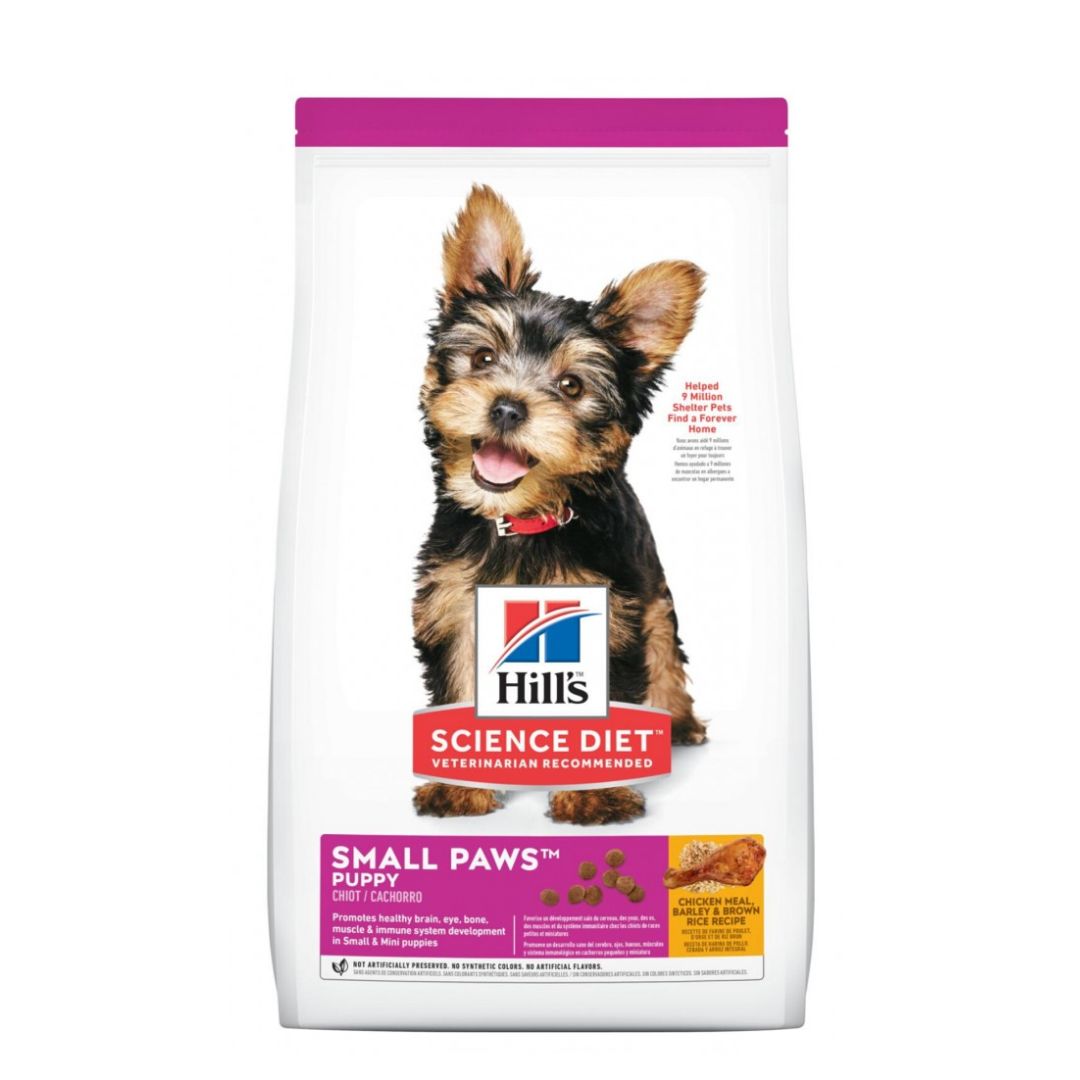 Hill's Science Diet Canine Puppy Small Paws Chicken Meal, Barley & Brown Rice Recipe 1.5kg Dry Dog Food