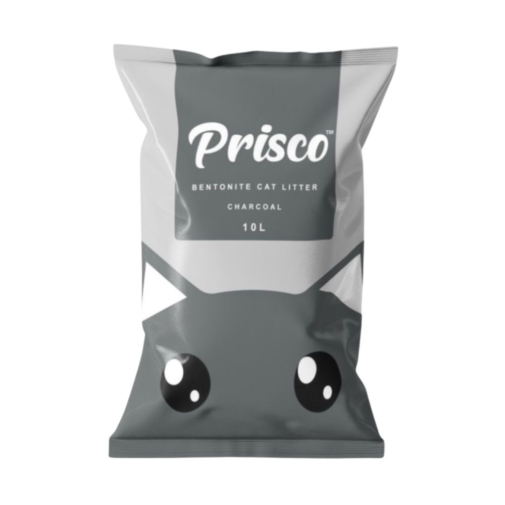Prisco Bentonite Cat Litter 10l Charcoal
