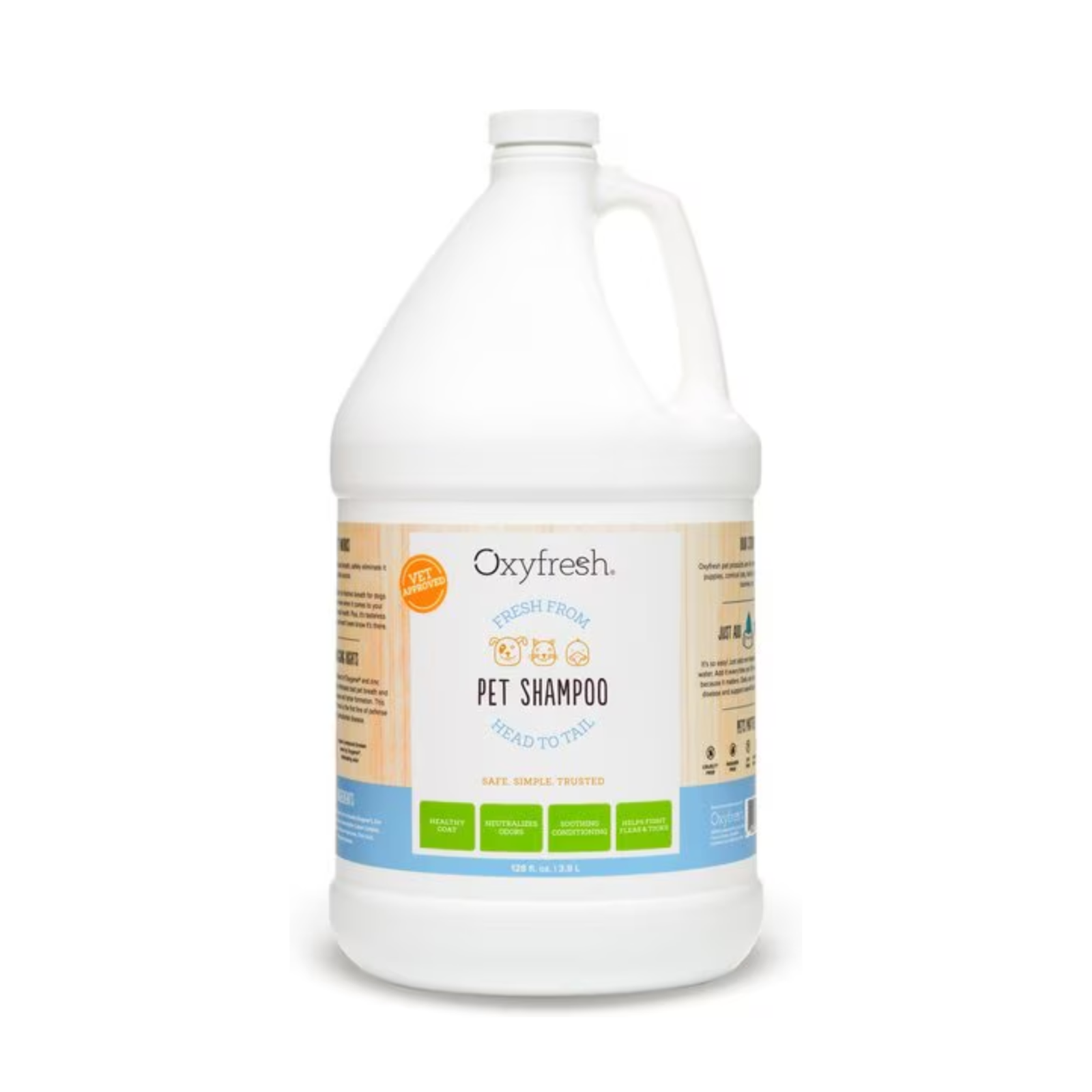 Oxyfresh 1 Gallon Advanced Pet Shampoo Sensitive Skin Formula For Dogs & Cats