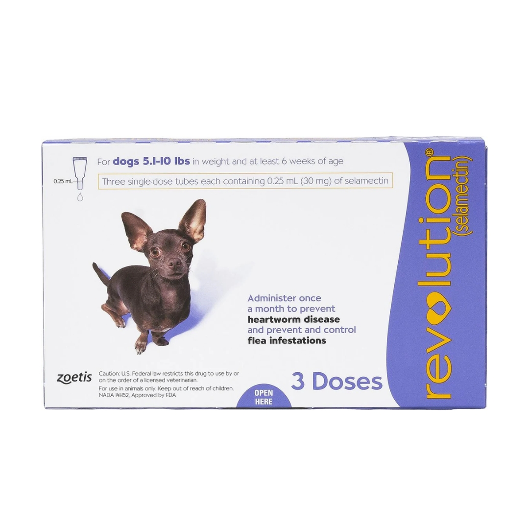 Revolution Selamactic Topical Solution For 2.6-5kg Dog 3 Single Dose Tubes