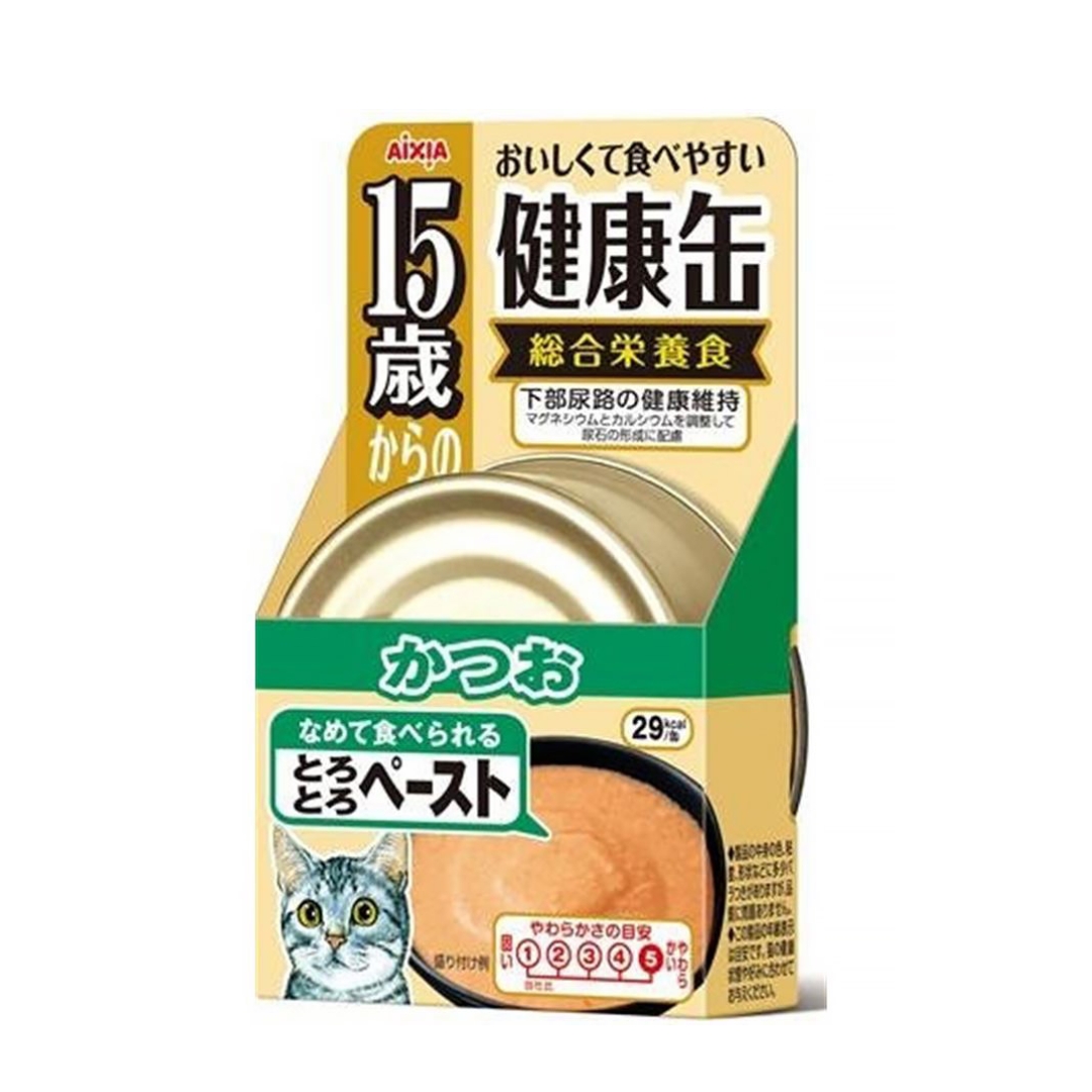 Aixia Kenko Can 40g Senior 15+ Skipjack Tuna Thick Paste Wet Cat Food