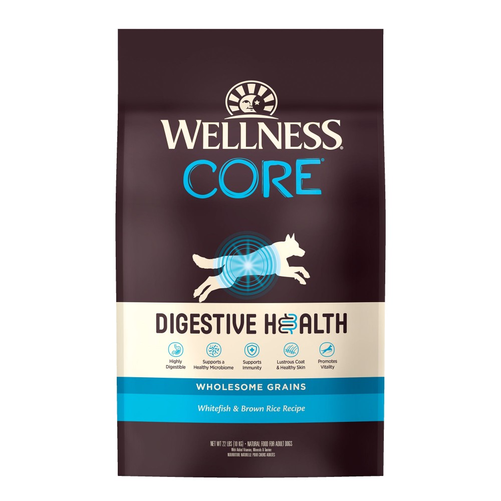Wellness Core Dog 1.8kg (4lb) Digestive Health Whitefish & Brown Rice Dry Dog Food