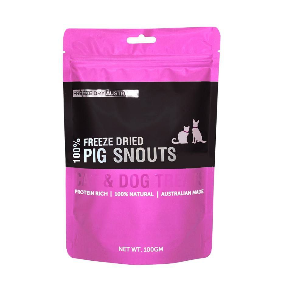 Freeze Dry Australia 100g Pig Snouts Freeze Dried Dog & Cat Treats