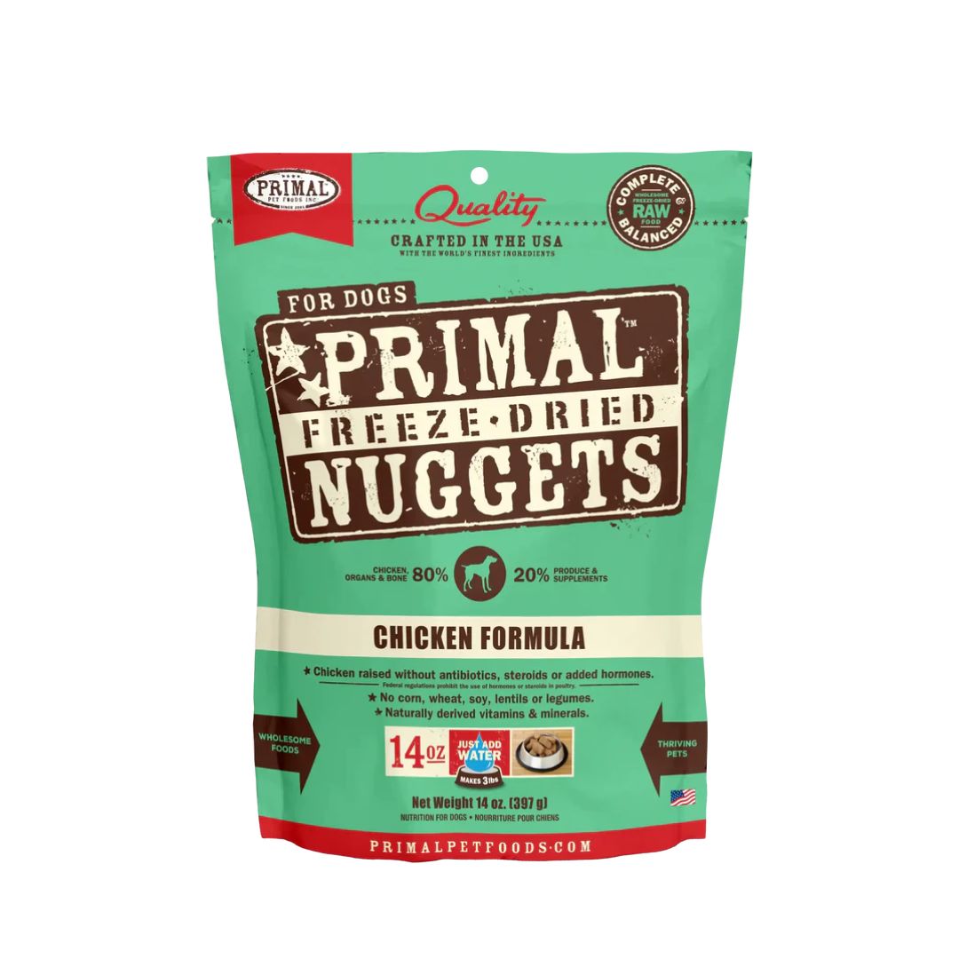 Primal Dog 397g Freeze-dried Nuggets Canine Chicken Formula Dry Dog Food
