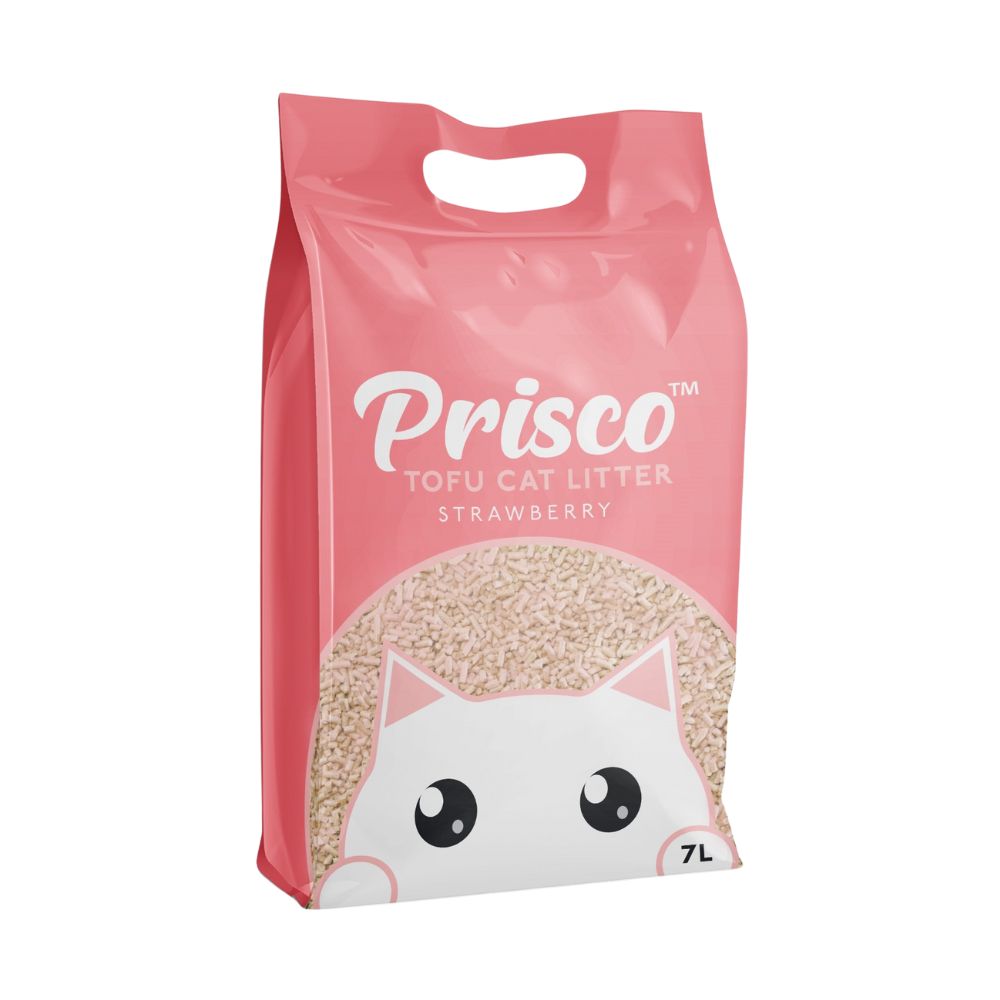 Prisco Tofu Cat Litter 7l Strawberry