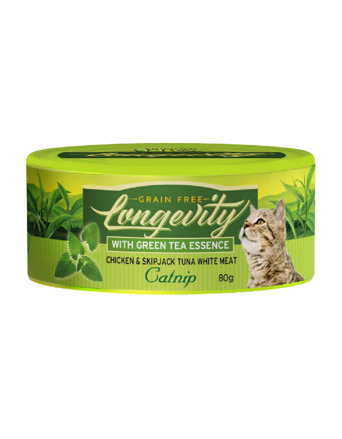 Nurture Pro Longevity 80g Chicken & Skipjack Tuna White Meat With Catnip Canned Cat Food