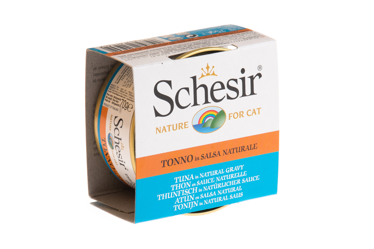 Schesir Cat 70g Tuna In Natural Gravy Wet Cat Food