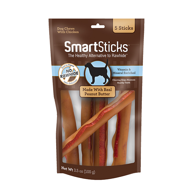 Smartbones Dog 5pcs Smartsticks Peanut Butter Dog Treat