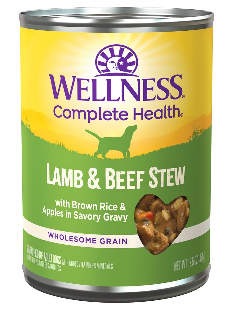 Wellness Stew Lamb & Beef With Brown Rice & Apples Wet Dog Food 354g