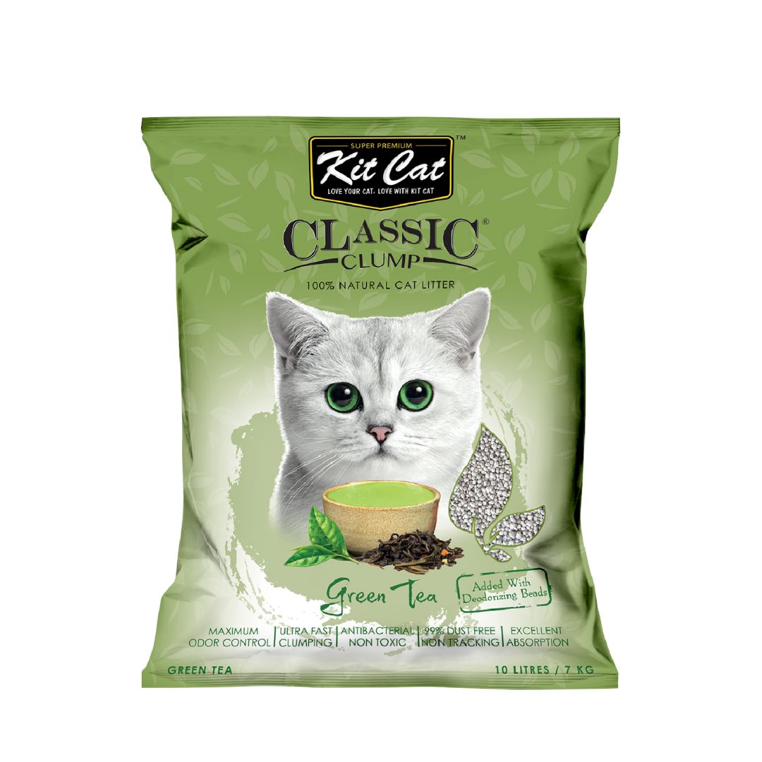 Kit Cat 10l Classic Clump Green Tea Cat Litter