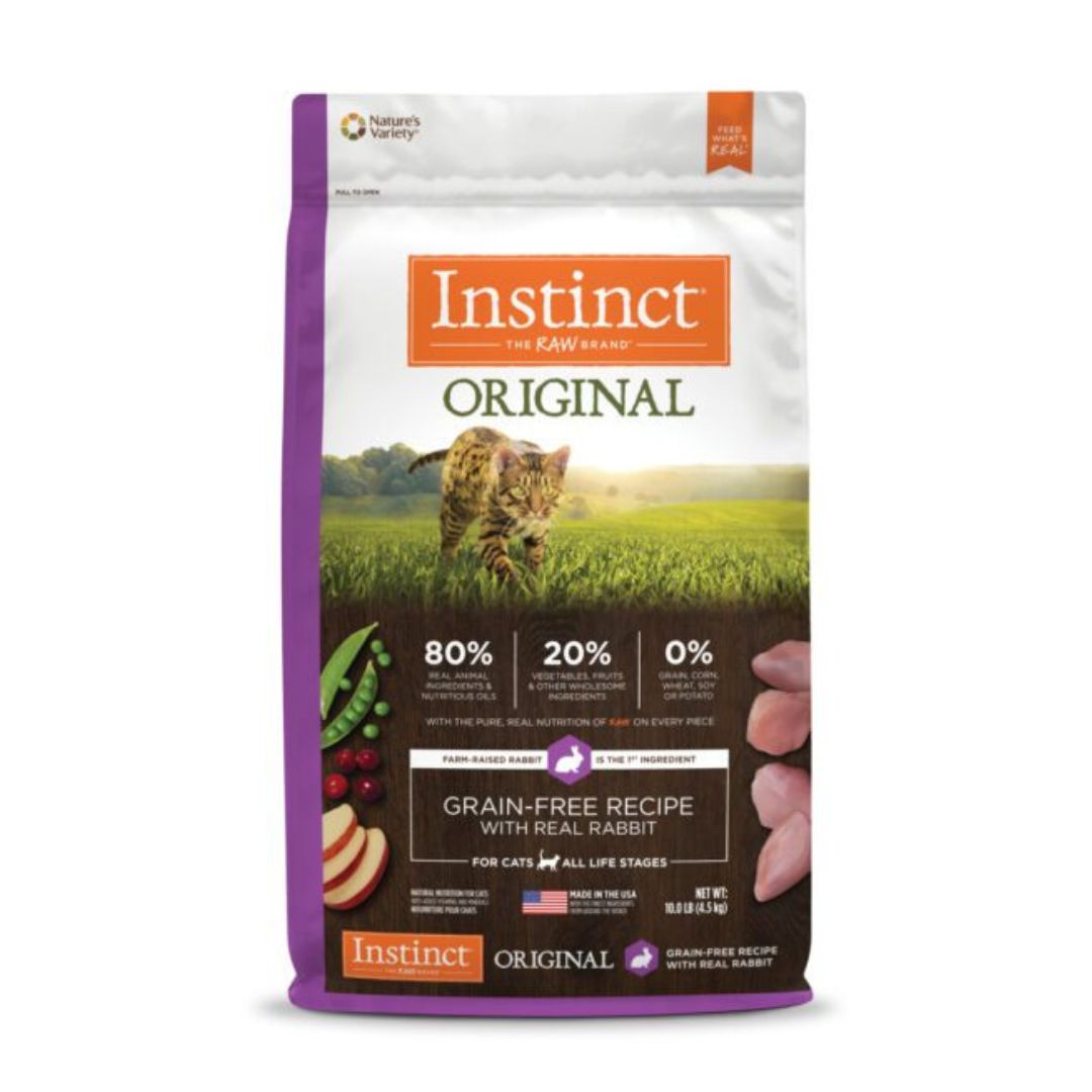 Instinct Cat Original 4.5kg Grain Free Recipe With Real Rabbit Dry Cat Food Singapore s Pet Store Perromart SG PerroMart SG