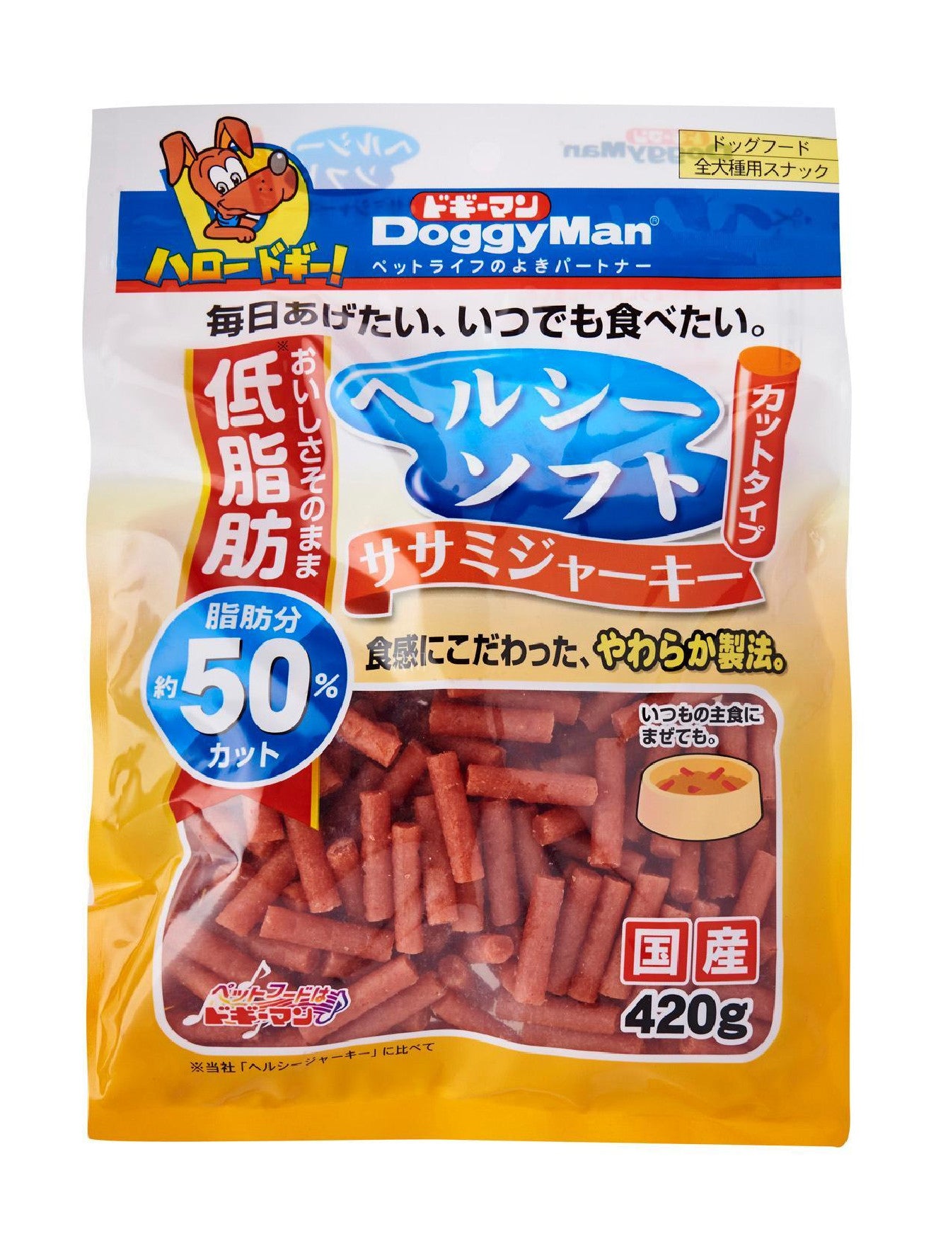 Doggyman Healthy Soft Sasami Jerky Cut Dog Treats 420g