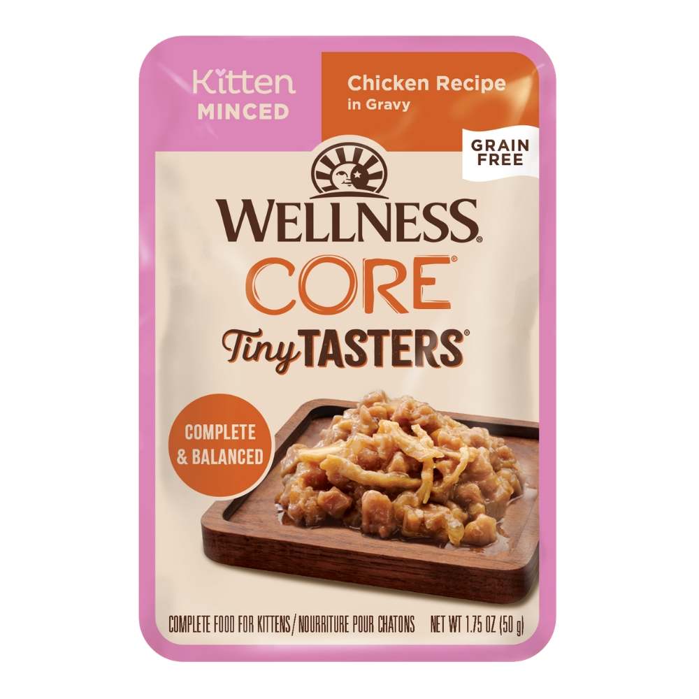 Wellness Core Cat 50g Tiny Tasters Minced Kitten Chicken Wet Cat Food
