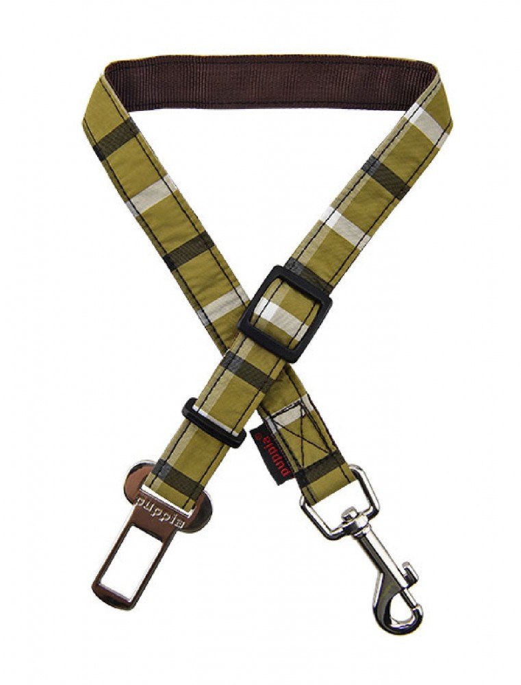 Puppia Olive Baxter Car Seatbelt Medium