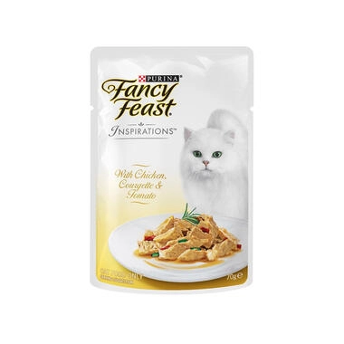 Fancy Feast Cat 70g Inspirations Chicken, Courgette & Tomato Pouch Wet Cat Food