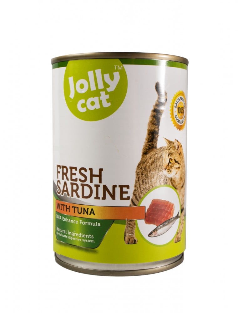 Jollycat Fresh Sardine With Tuna Cat Wet Food 400g