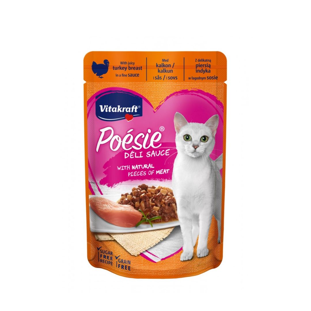 Vitakraft Cat 85g Poesie Deli Sauce Chicken Fillet Wet Cat Pouch