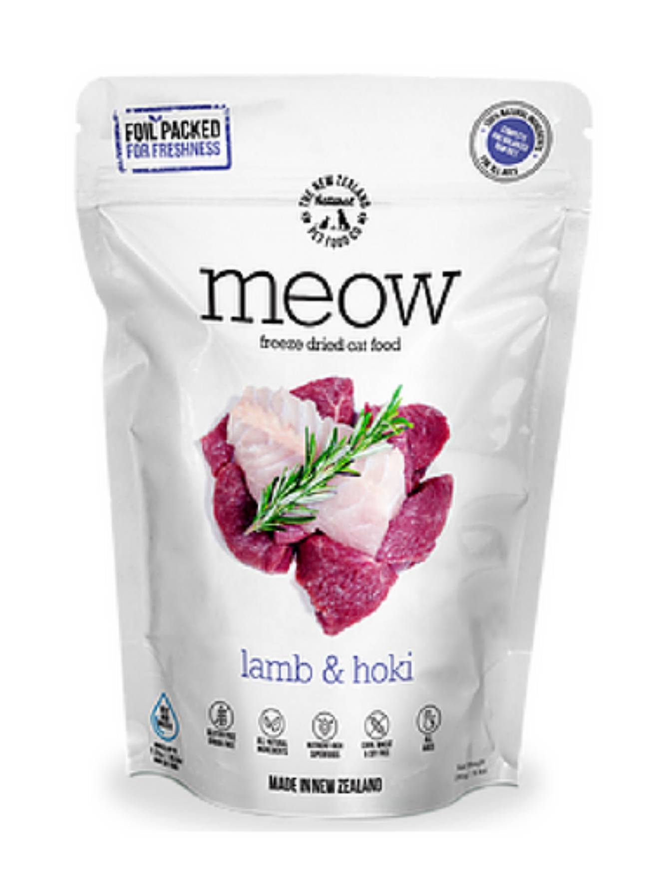 Meow Freeze Dried Raw Lamb Hoki Cat Dry Food 280g Singapore s