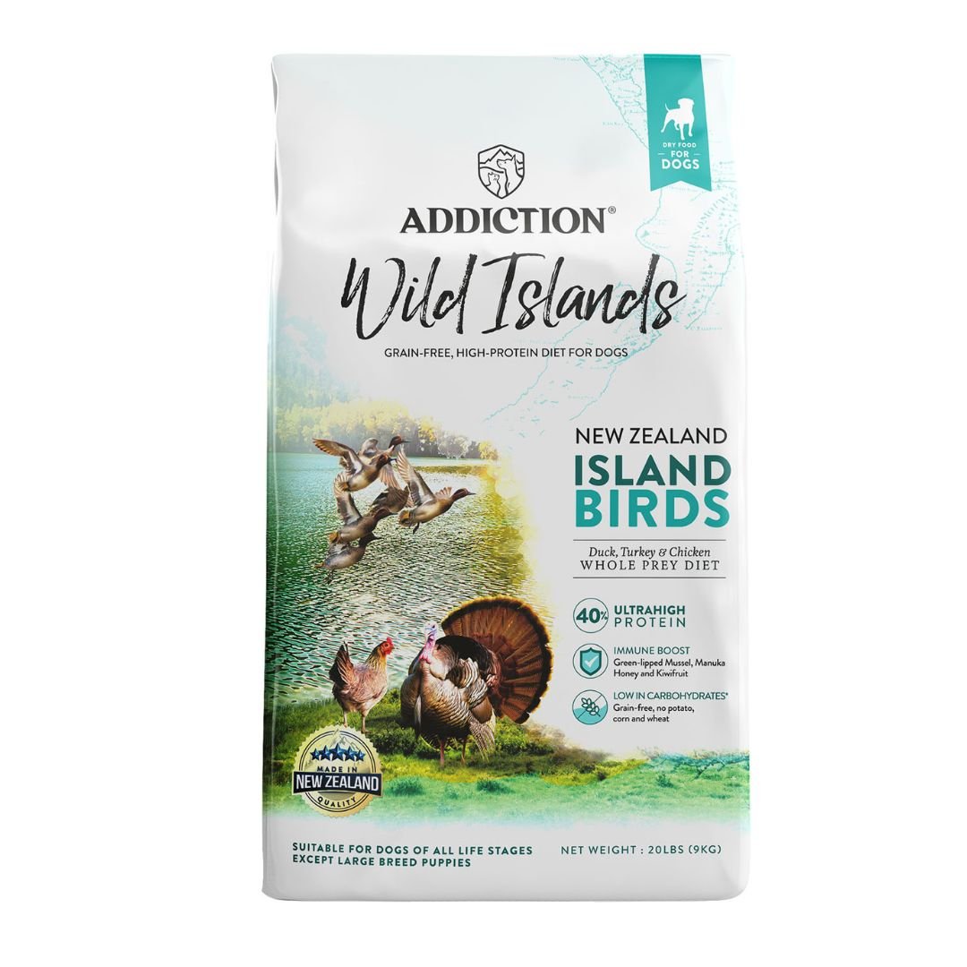 Addiction Dog Wild Islands 9kg Island Birds Dry Dog Food