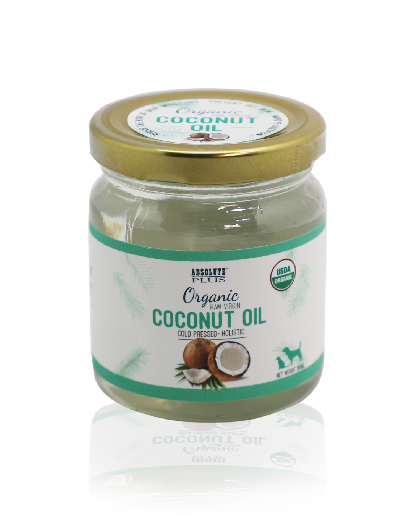Absolute Plus Organic Raw Virgin Coconut Oil 250ml