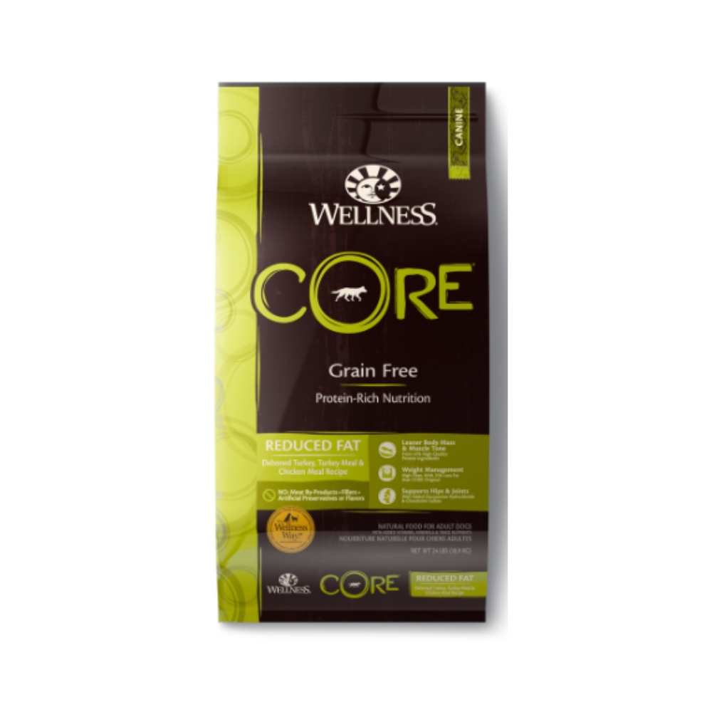 Wellness Core Dog 10.9kg (24lb) Reduced Fat Grain Free Dry Dog Food