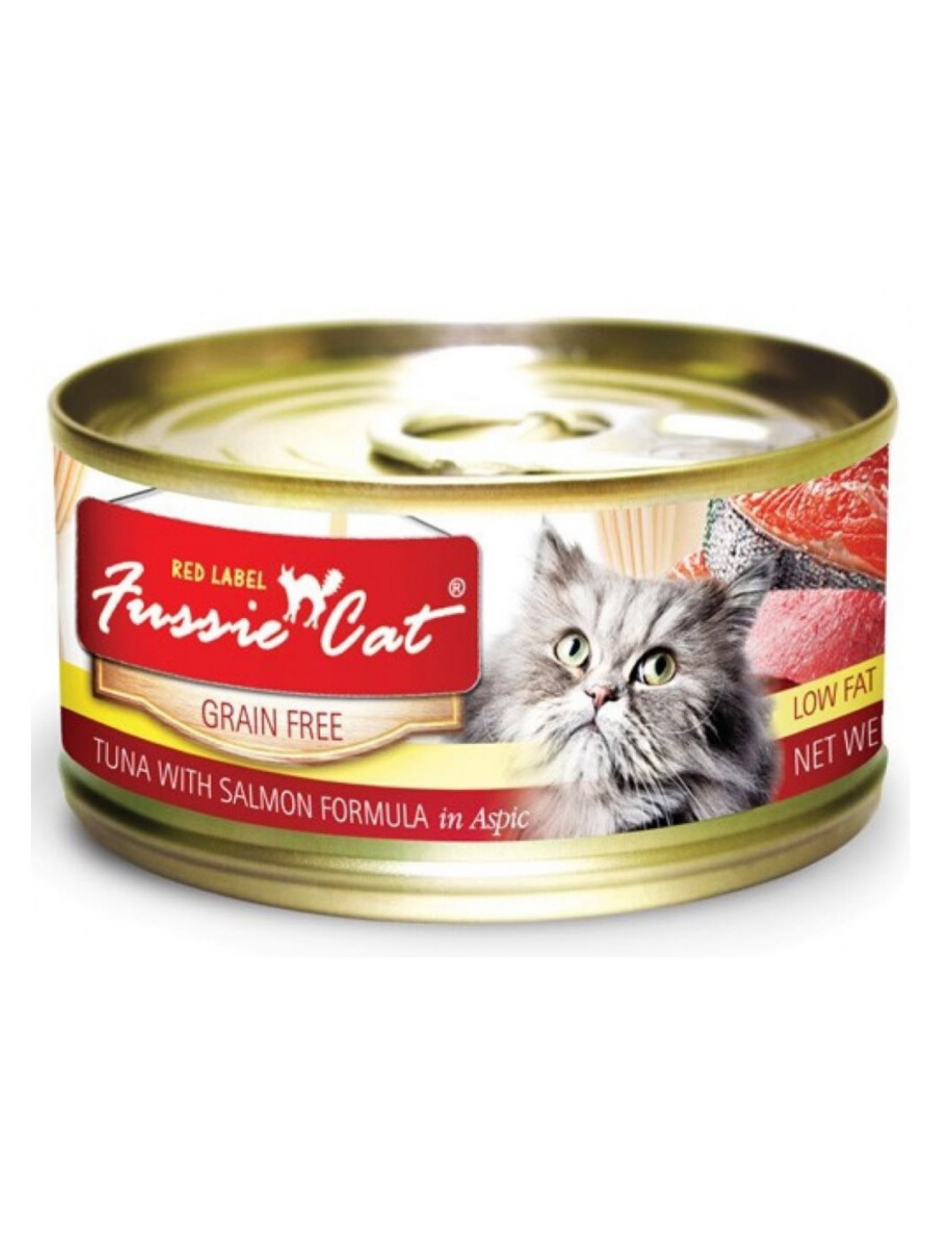 Fussie Cat Red Label 80g Tuna With Salmon Wet Cat Food