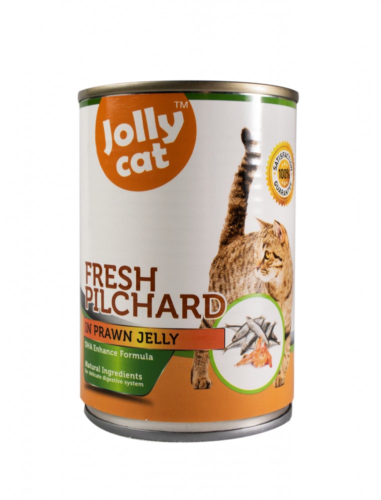 Jollycat Fresh Pilchard In Prawn Jelly Cat Wet Food 400g