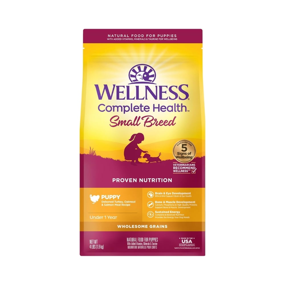 Wellness Dog 1.8kg (4lb) Complete Health Small Breed Just For Puppy Dry Dog Food