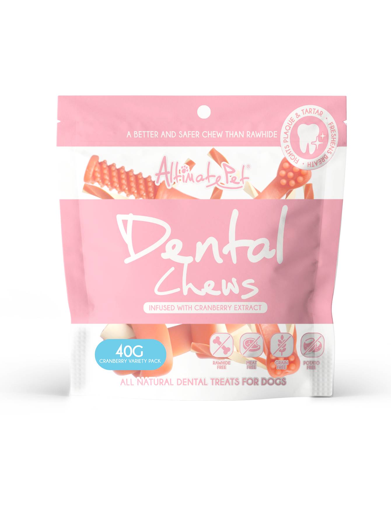 Altimate Pet Dental Chew Variety Pack- Cranberry