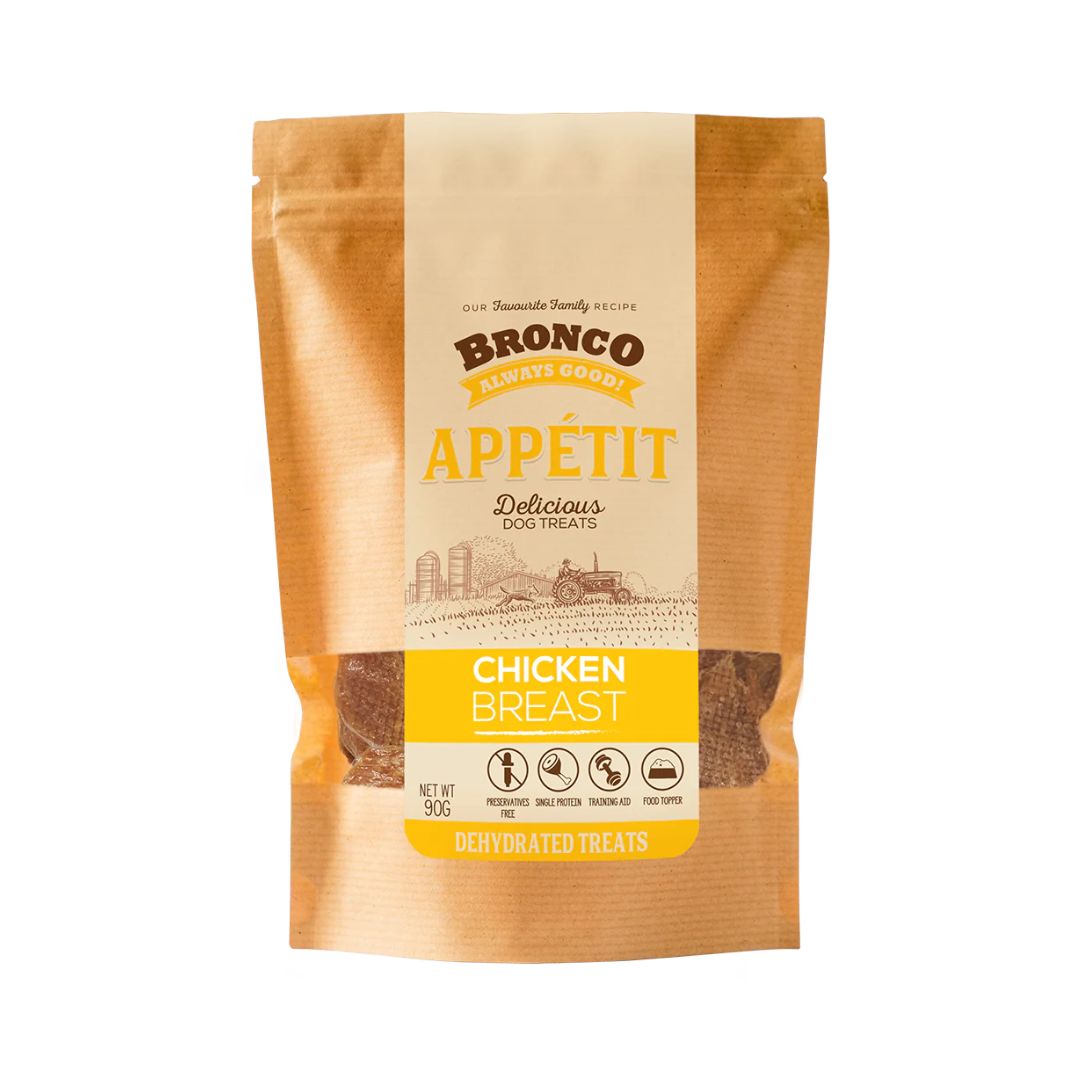 Bronco 90g Chicken Breast Appetit Dog Treats