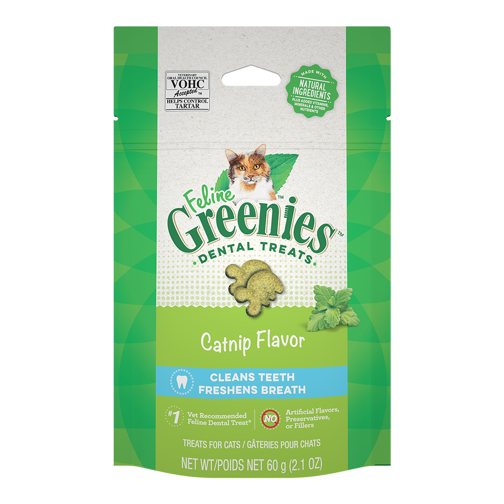 Greenies Cat 60g Feline Catnip Dental Cat Treats