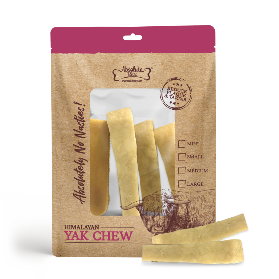 (exp: 17 Dec 2026) Absolute Bites Dog 4pcs Himalayan Yak Chew (small) Dog Treat