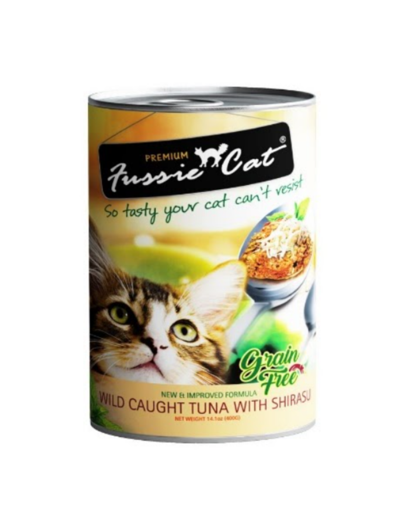 Fussie Cat 400g Wild Caught Tuna With Shirasu Wet Cat Food