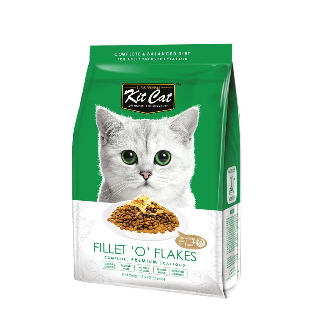 Kit Cat 5kg Premium Fillet 'o' Flakes Dry Cat Food