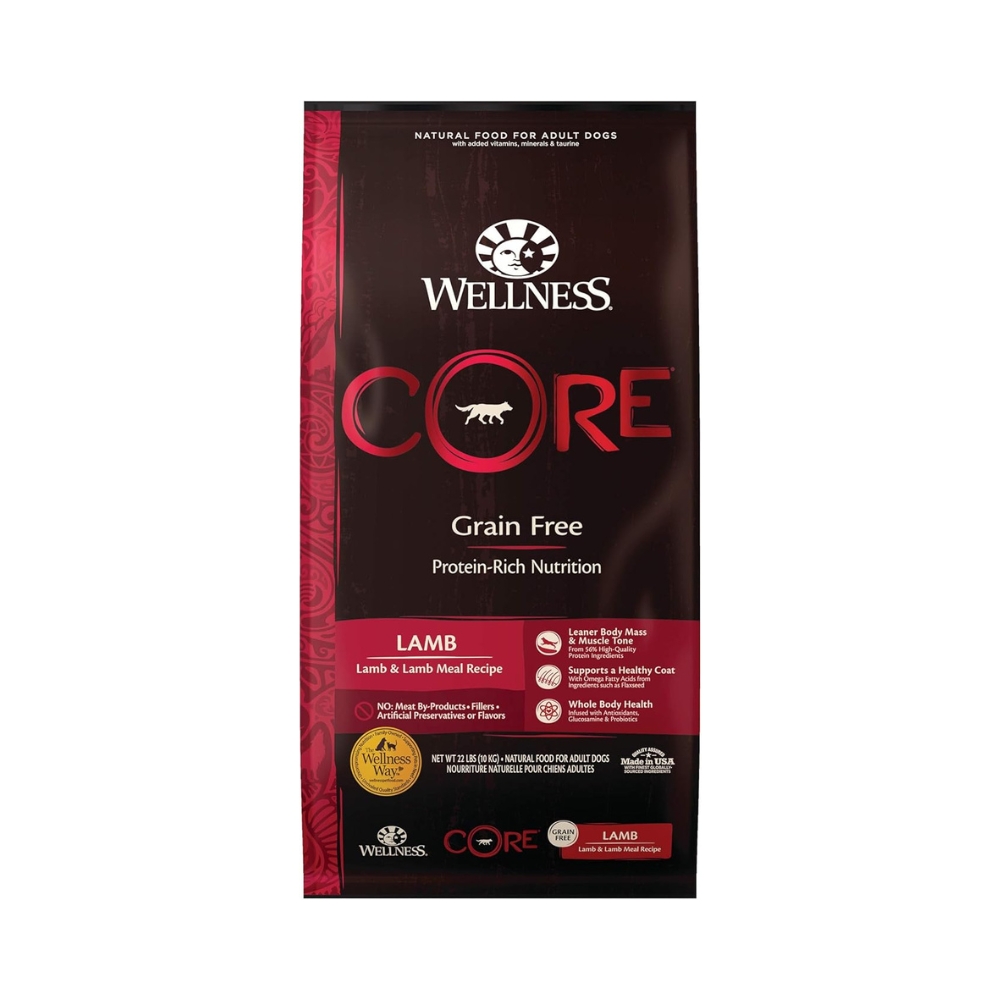 Wellness Core Dog 10kg (22lb) Grain Free Lamb Dry Dog Food