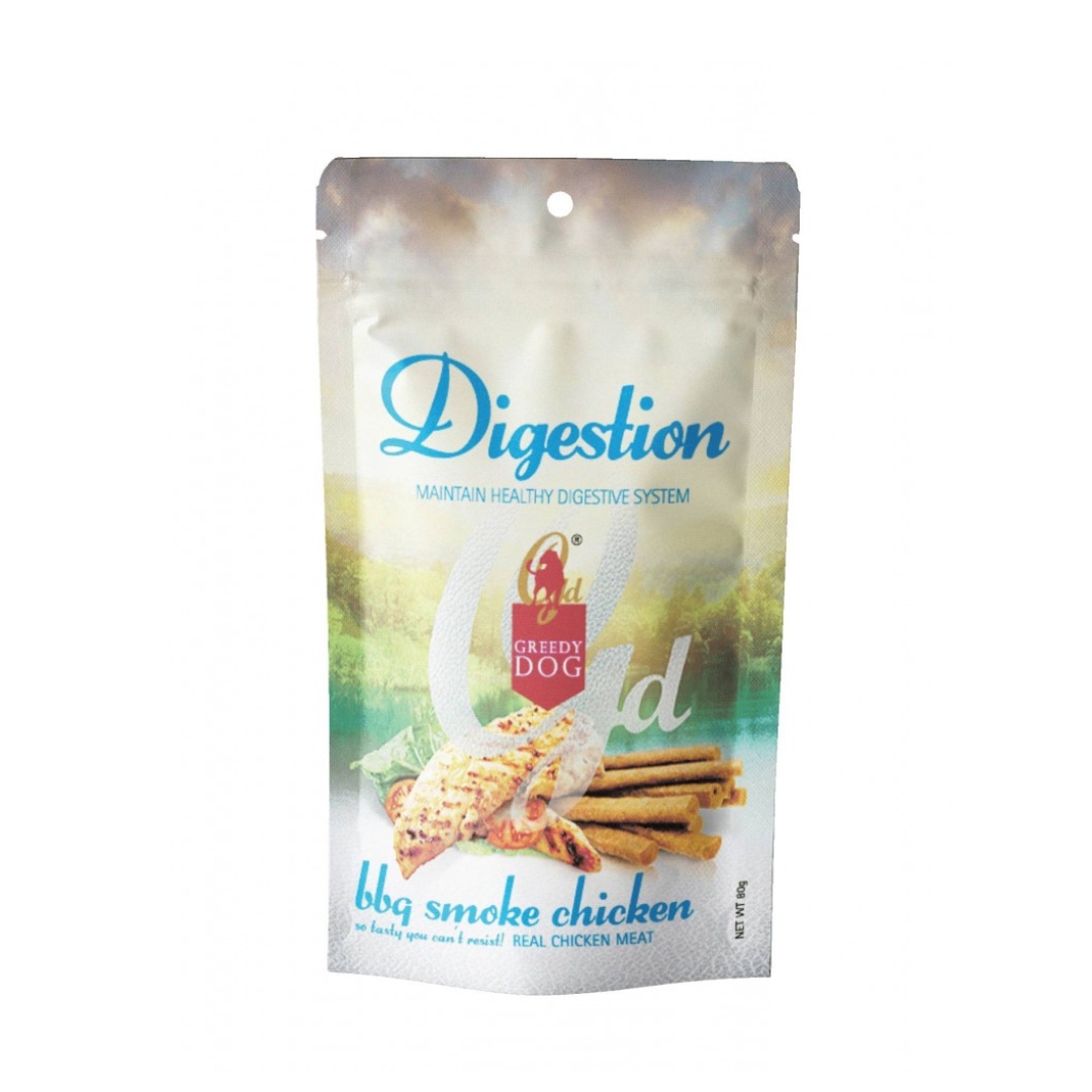Greedy Dog Digestion 80g Bbq Smoke Chicken Formula Dog Treat