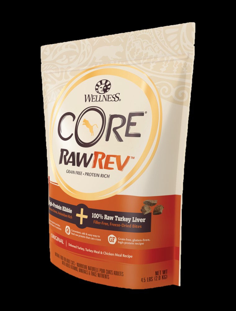 Wellness Core Cat Rawrev 2kg (4.5lb) Grain Free Original With Freeze Dried Turkey Dry Cat Food