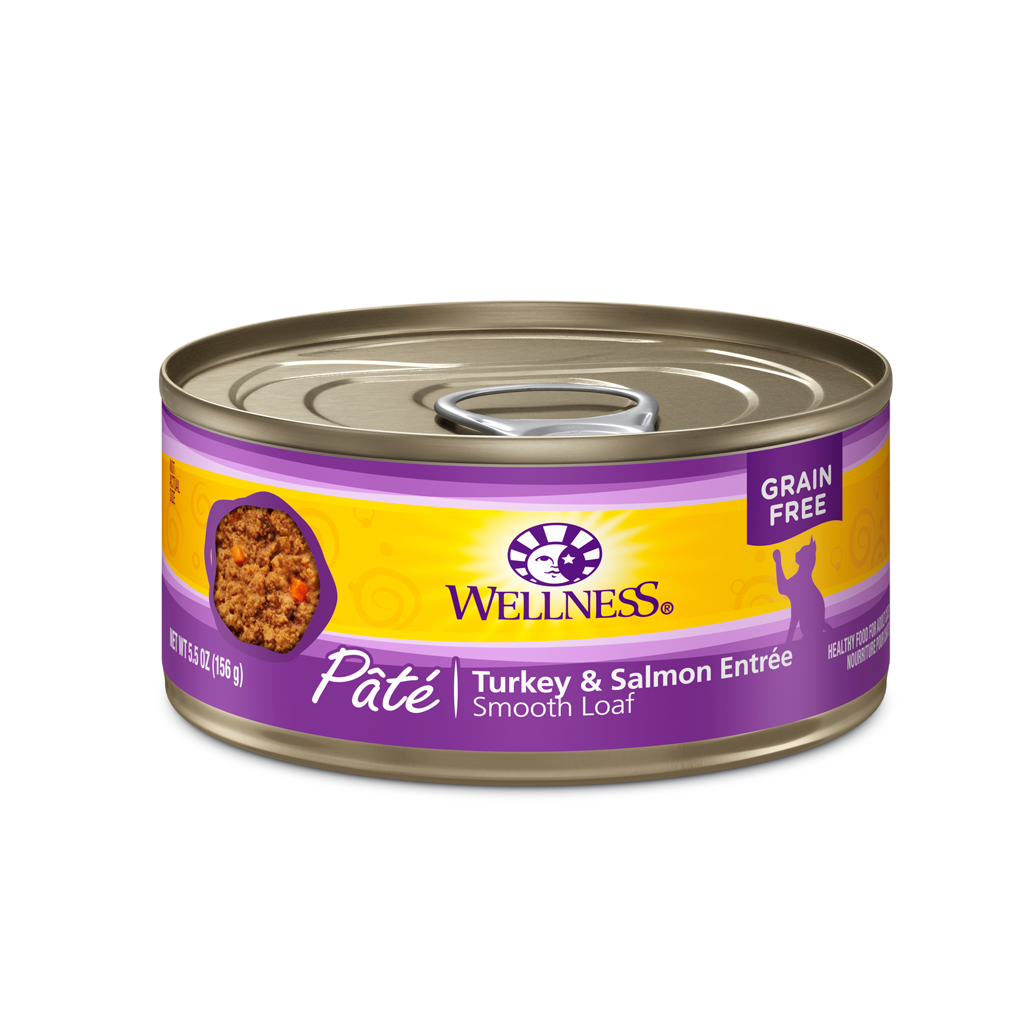 Wellness Cat 156g Complete Health Turkey & Salmon Pate Canned Cat Food
