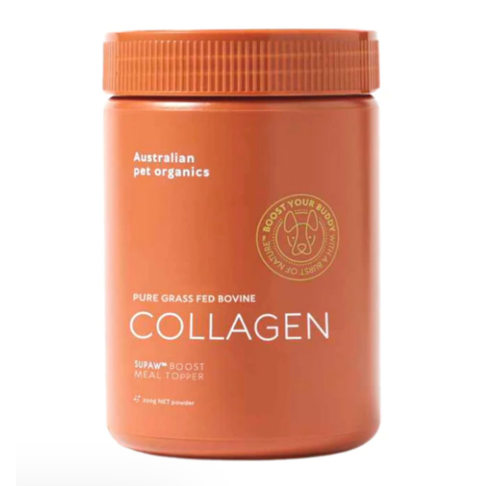 Australian Pet Organics Dog 220g Grass Fed Bovine Collagen Powder For Dogs