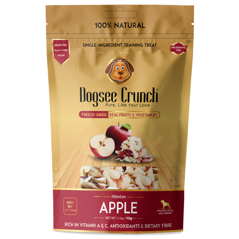 Dogsee Crunch Freeze Dried Apple 10g Dog Treats