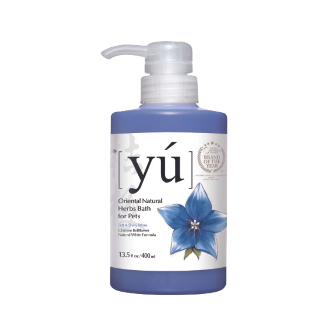 Yu 400ml Chinese Bellflower Natural White Formula Pet Shampoo
