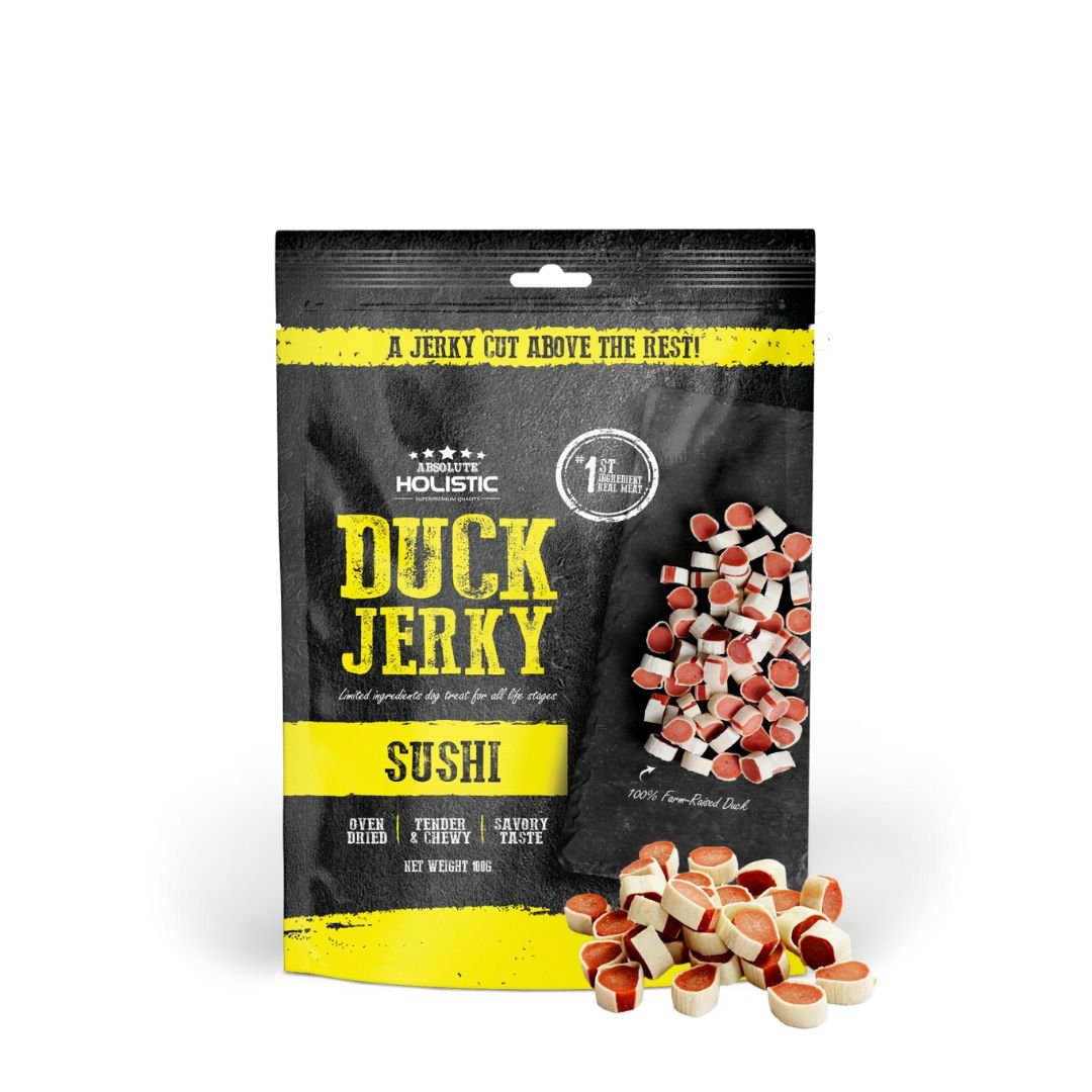 Absolute Holistic Dog 100g Jerky Duck Sushi Dog Treat