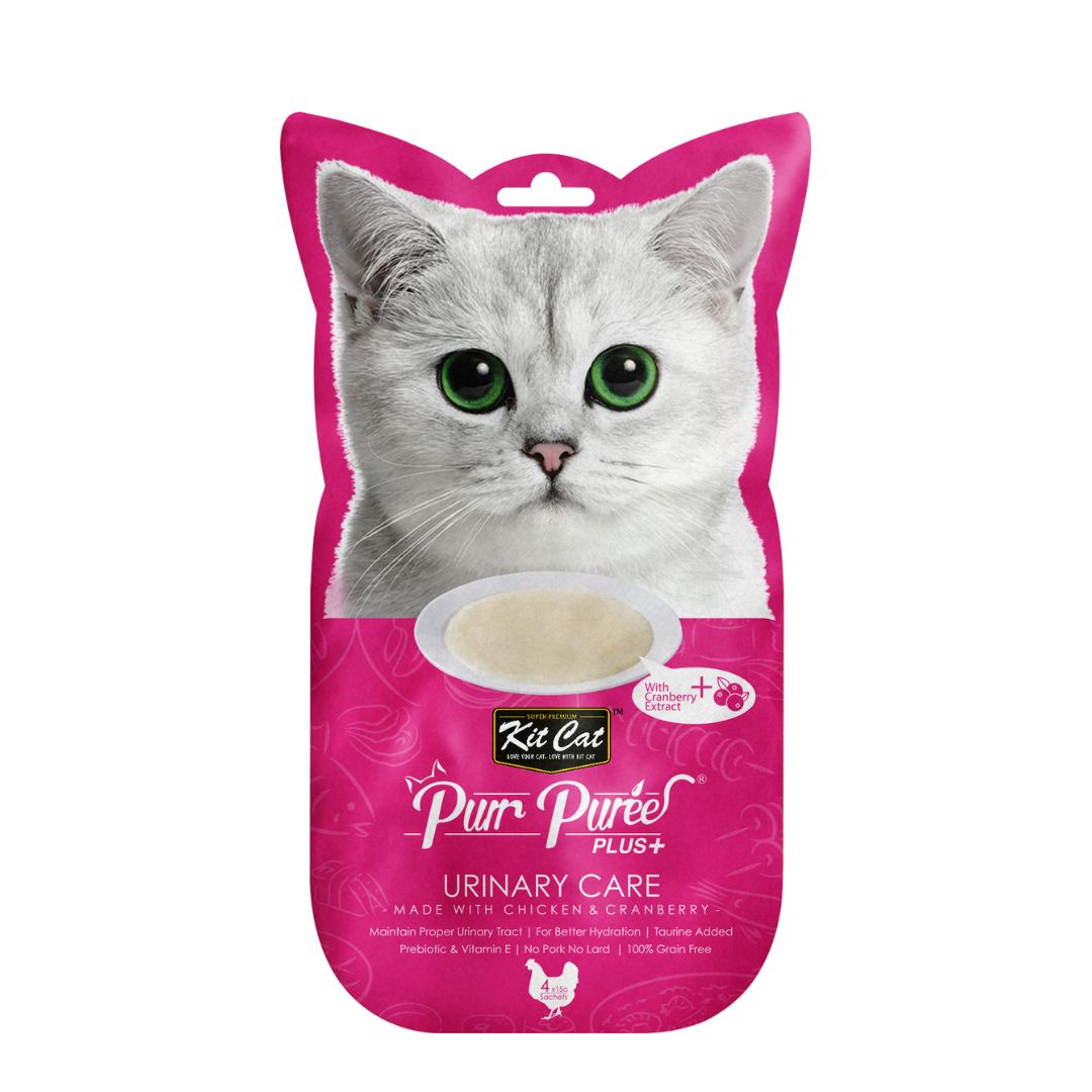 Kit Cat Purr Puree Plus Chicken Cranberry urinary Care 4 X