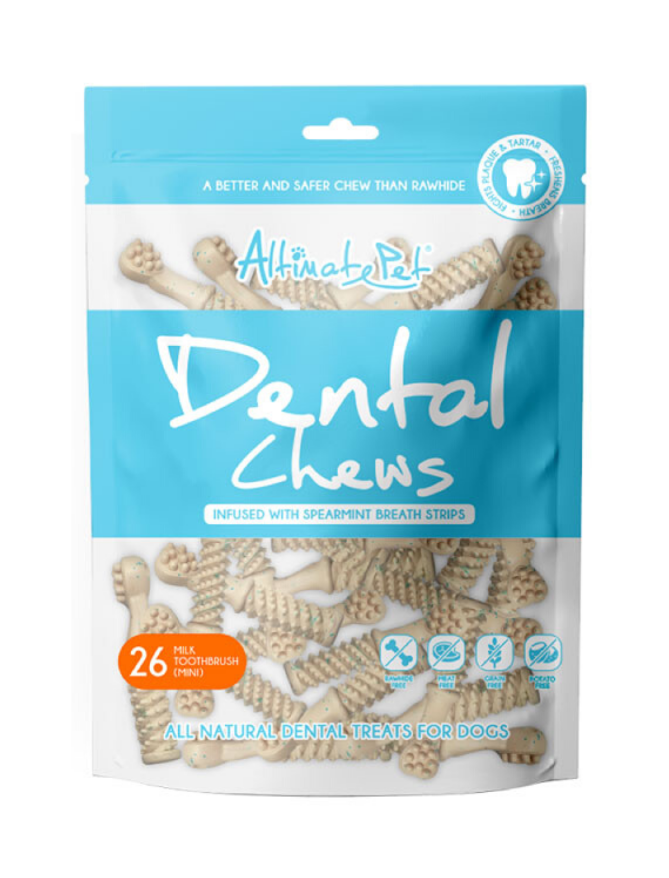 Altimate Pet Dental Chew – Toothbrush Milk 150g Mini