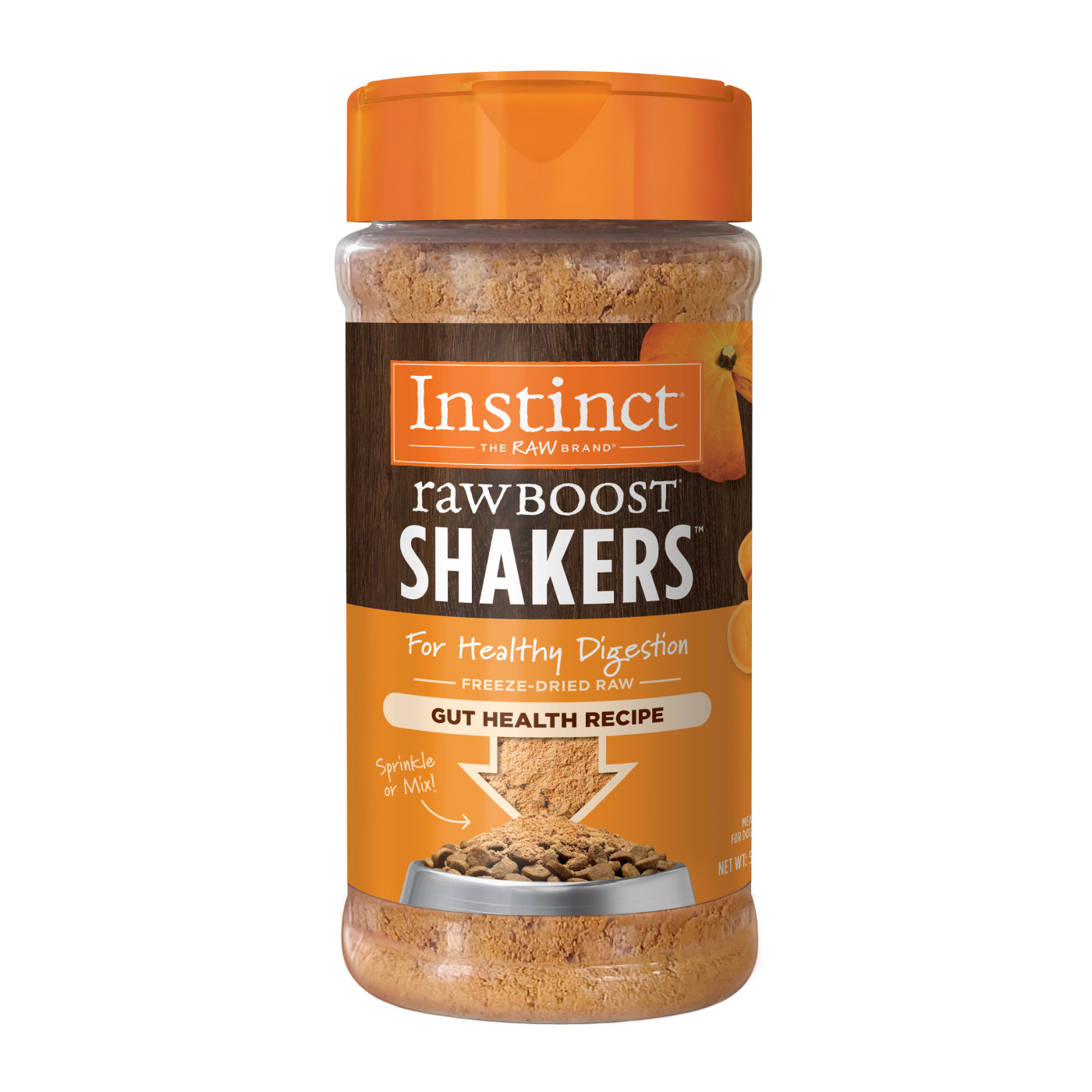 Instinct Dog 5.5oz Raw Boost Shakers Freeze Dried Grain-free Gut Health Recipe Dog Food Topper