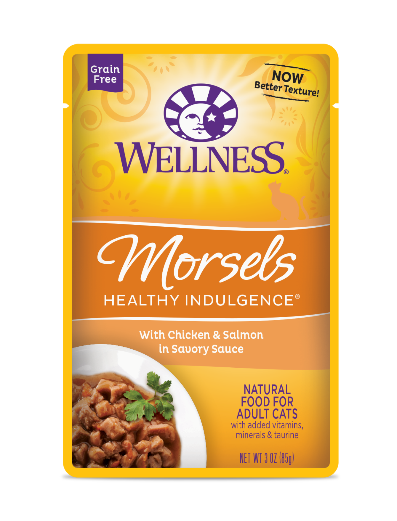 Wellness Cat 85g Healthy Indulgence Morsels Chicken & Salmon Wet Cat Food
