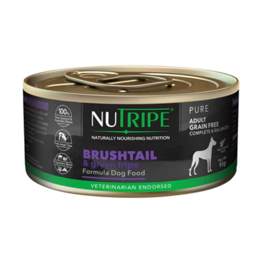 Nutripe Dog 95g Pure Brushtail & Green Tripe Dog Canned Food